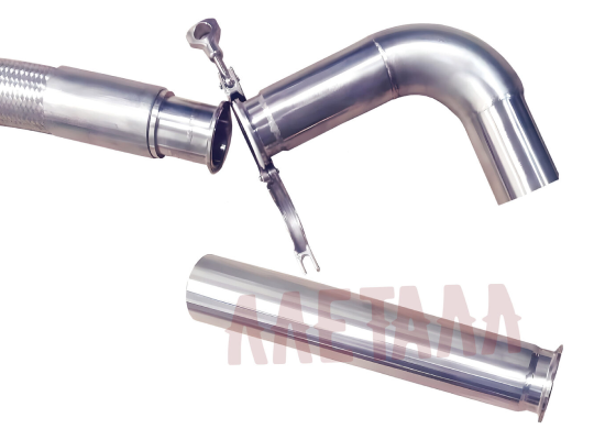 Detachable discharge ends — LLETALL PTFE hose project