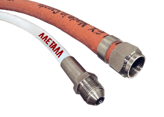 PTFE hoses without metal braid — LLETALL PTFE hose project